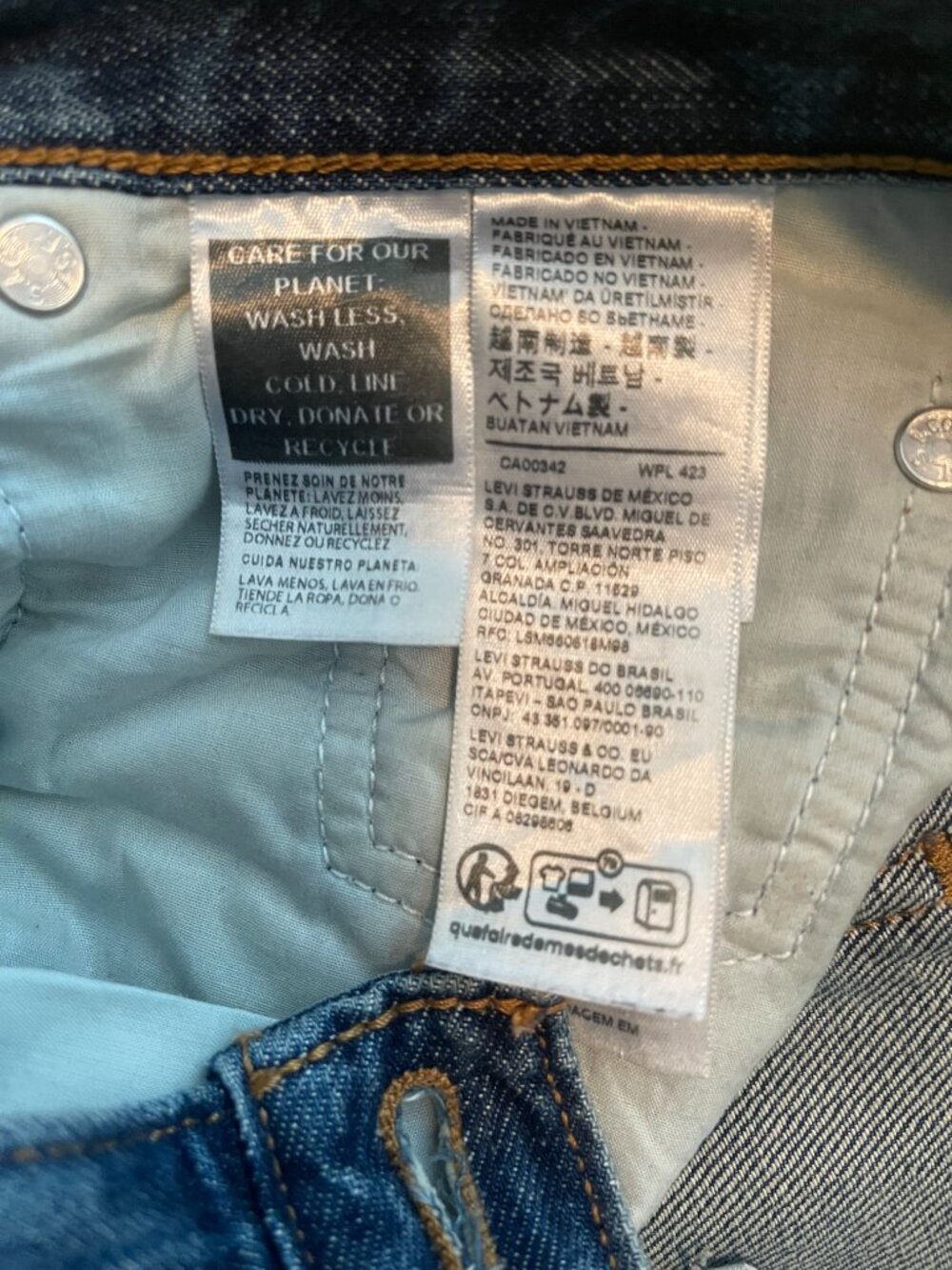 Levi low pro women's jeans Sz 27 - Picture 5 of 14